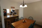 Breakfast bar and Dining Table in Waterville Valley Condo